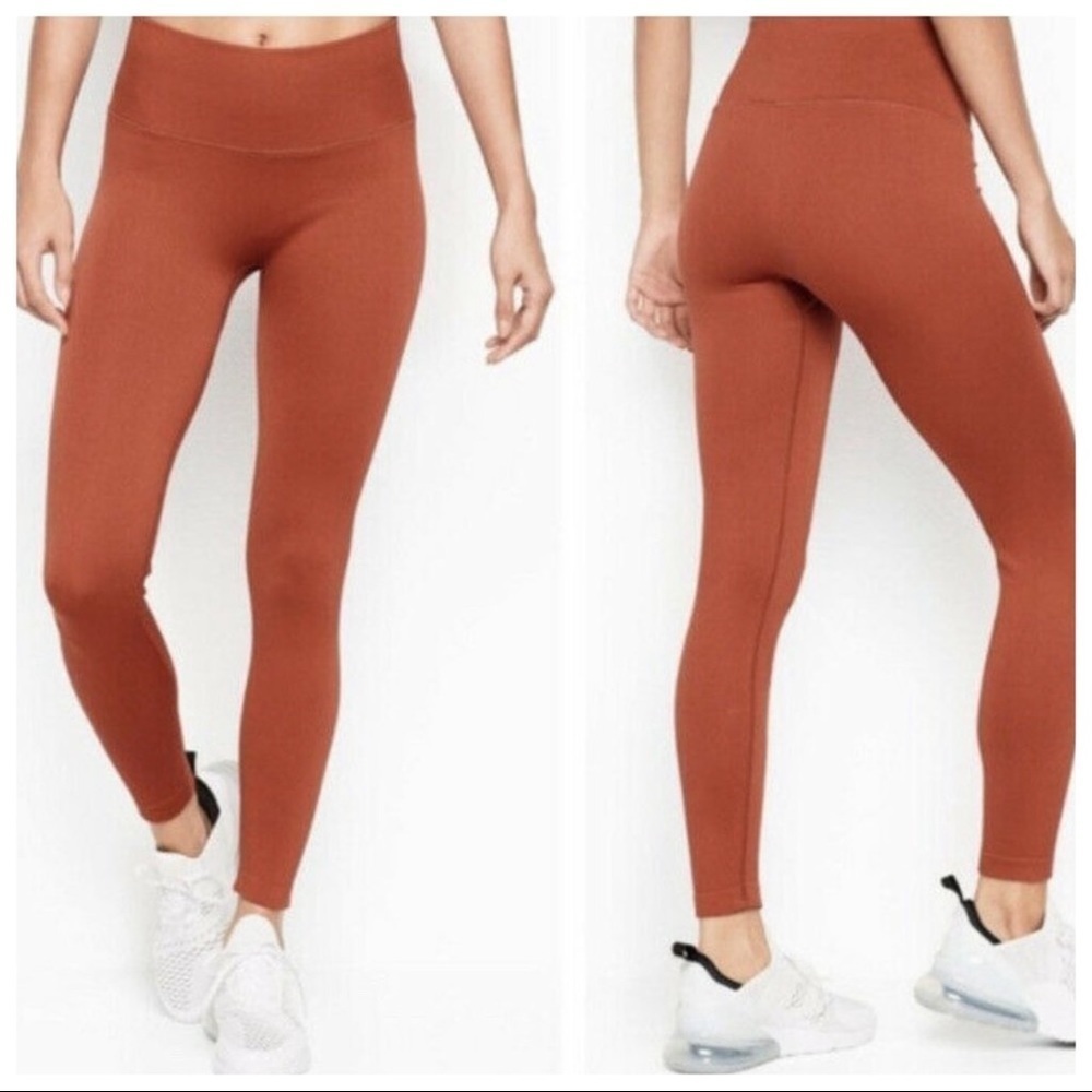 VSX VICTORIA’S SECRET seamless 7/8 tights ribbed high rise waist leggings 7046